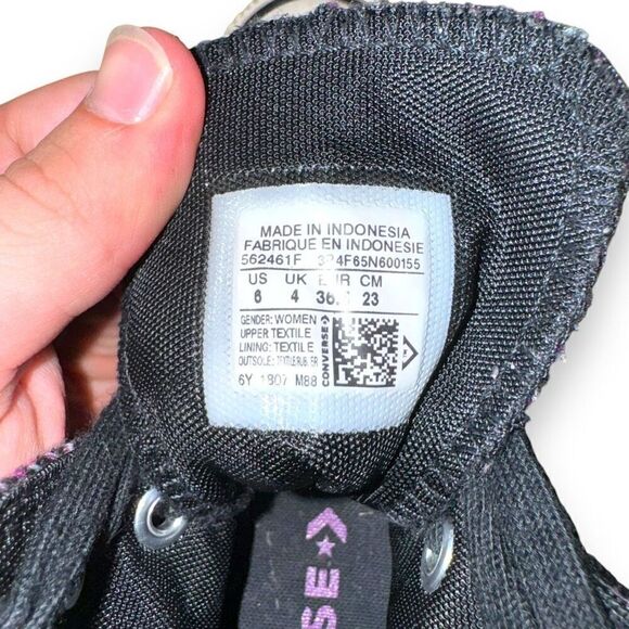 Purple Converse Allstar Chuck Taylor Sneakers Shoes Size Womens 6 - Picture 12 of 13